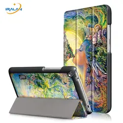 Новый кожаный чехол для Huawei MediaPad T3 7.0 bg2-w09 Смарт Стенд принципиально Планшеты чехол для Huawei MediaPad T3 7 + экран пленка + ручка