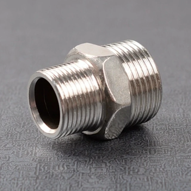 Tömlő Illesztése Egyenes Redukáló Csatlakozók 1 "To3/4" 1/2 "To1/4" Férfi Szál Ízületi Réz Rozsdamentes Acélváltó Csatlakozó Adapter - Image 3