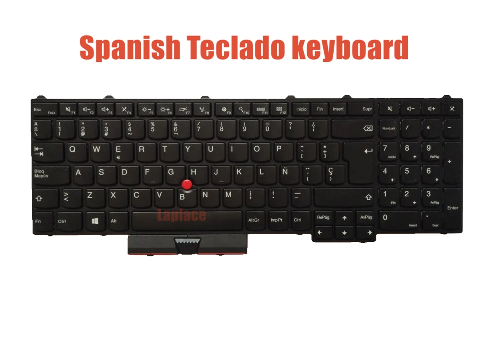 Испанская клавиатура для lenovo ThinkPad P51(тип 20HH/20HJ) P71(тип 20HK/20HL) 01HW251 01ER961(без подсветки