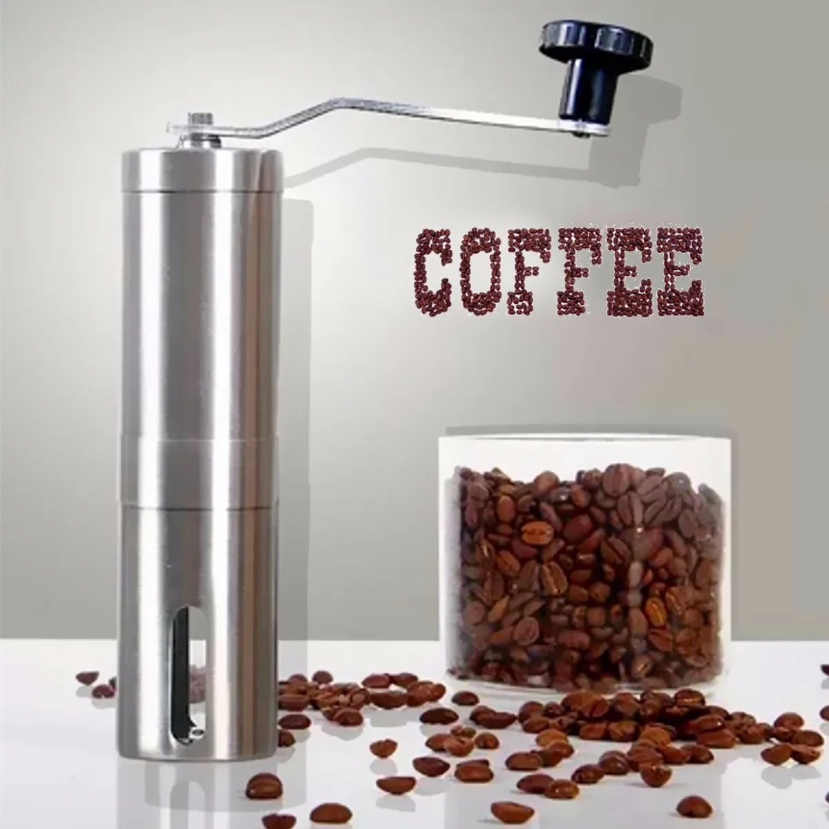 

Manual Coffee Grinder Coffee Maker ceramics Core 304 Stainless Steel Hand Burr Mill Grinder Ceramic Corn Coffee Grinding Machine