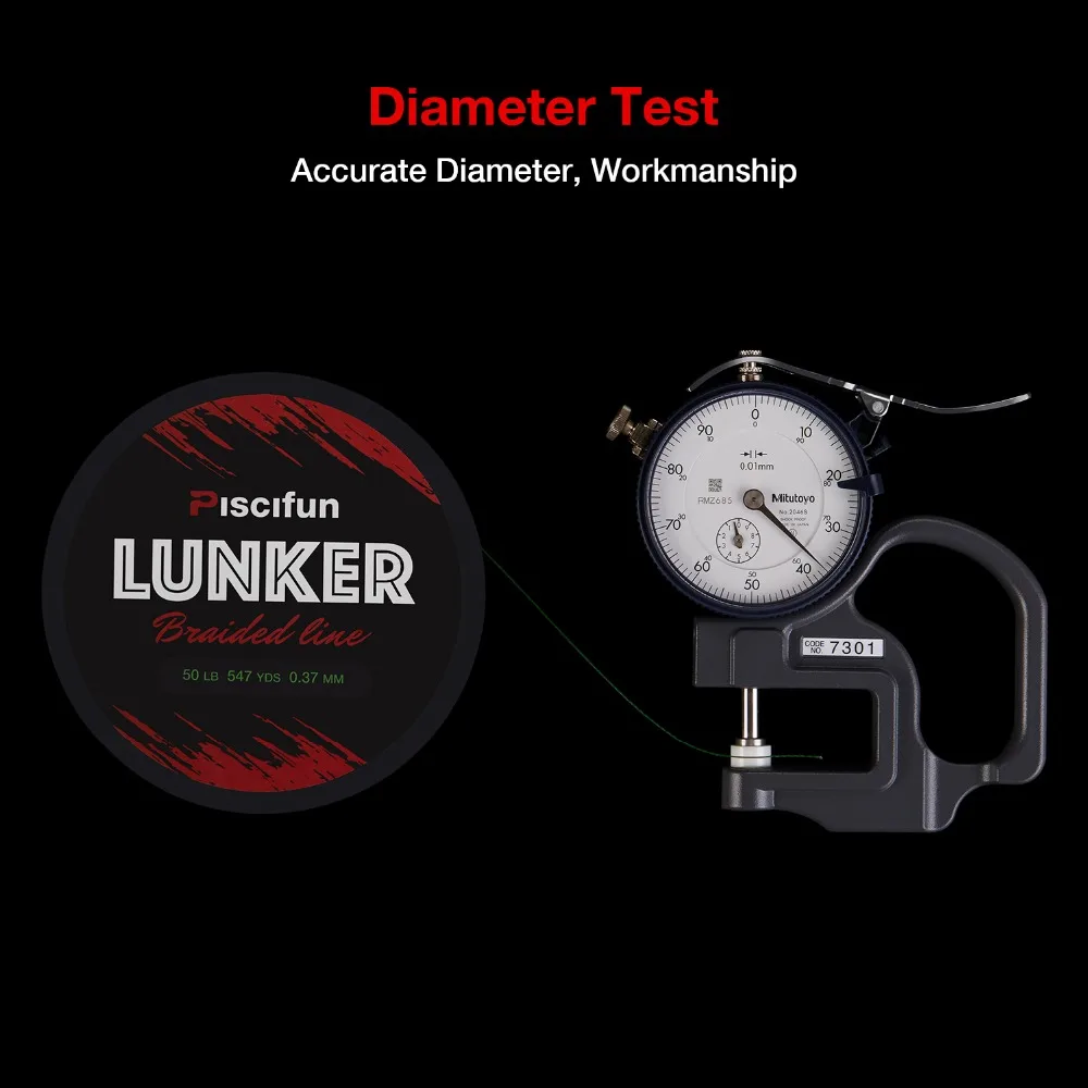 Piscifun Lunker 500 м рыболовная леска, плетеная, прочная, из Нидерландов, PE волокно, 0,06-0,5 мм, 6-80LB, 4 нити, многофиламентная леска