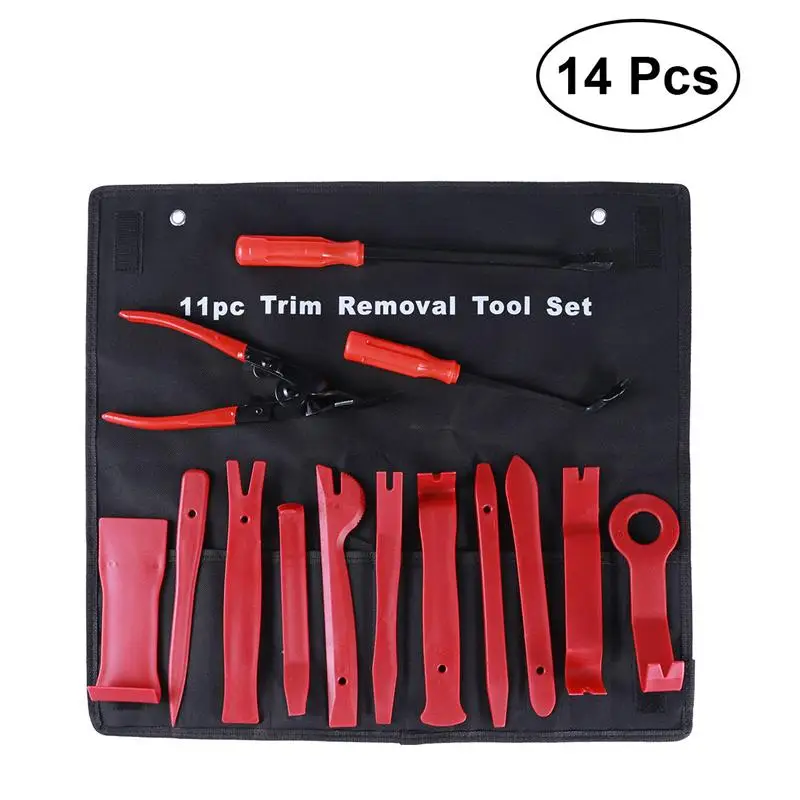 

14pcs Car Trim Removal Tool Kit Auto Premium Durable Door Panel CD Speaker Dash Radio Molding Removal Tool Set Repair Tools