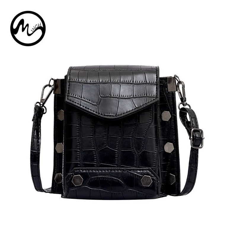 

MINCH Women Fashion Handbags Crocodile Pattern New Designer Crossbody Bags Women Shoulder Bag PU Leather Bolsa Feminina