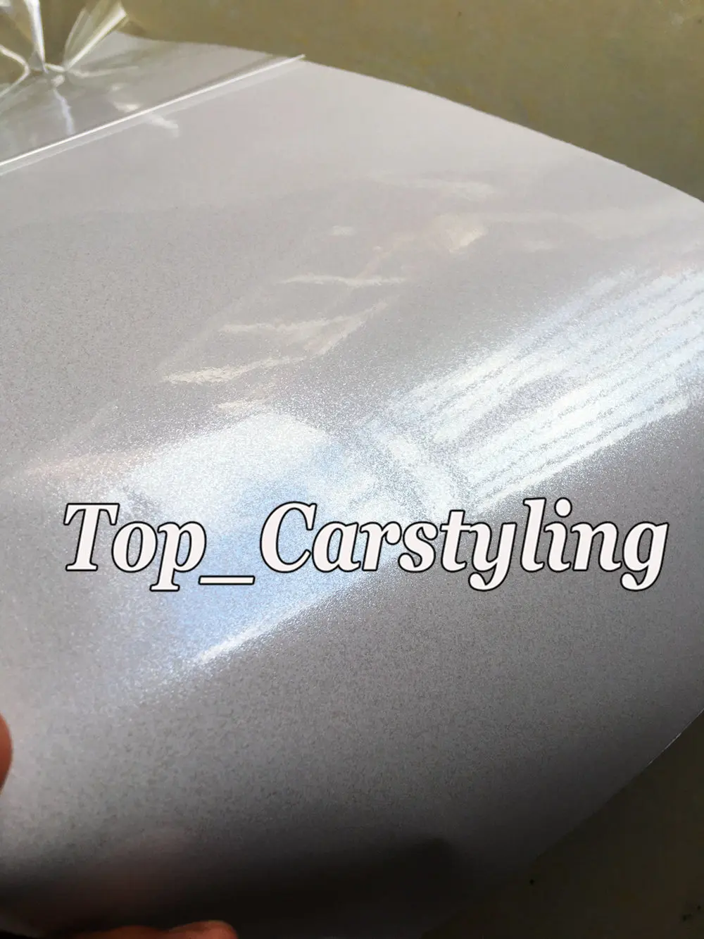 gloss metallic black white car wrapping pearl sparkle wrap foil (4)
