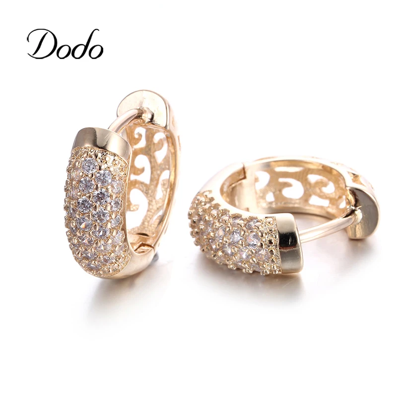 Punk-style-gold-color-hoop-earrings-for-women-party-witn-AAA-cubic-zircon-Individuality-fashion-jewelry 5