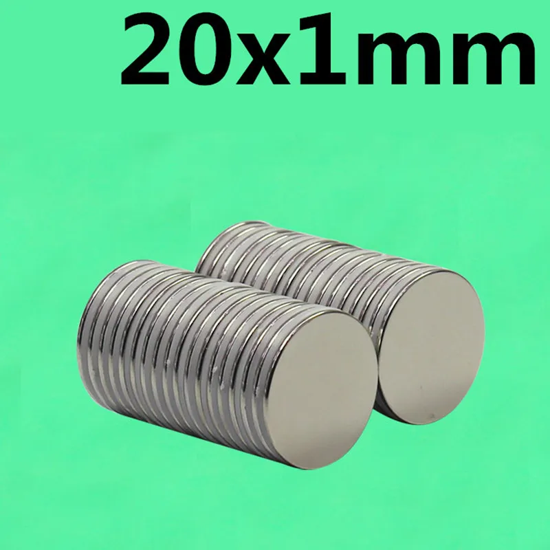 

10pcs 20mm x 1mm strong disc magnets 20x1 neodymium magnets 20* 1 Art Nouveau connection magnets NdFeB magnets