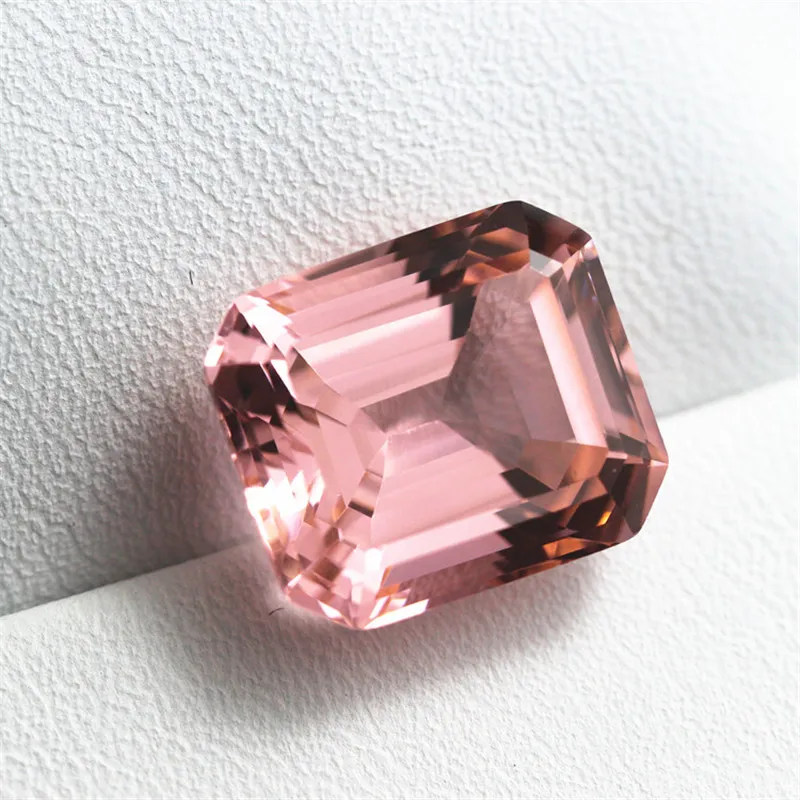 Горячая Распродажа AAAAA прямоугольные розовые морганитные камни бусины для изготовления ювелирных изделий шаг огранки редкость драгоценные камни коллекция блеск яркий