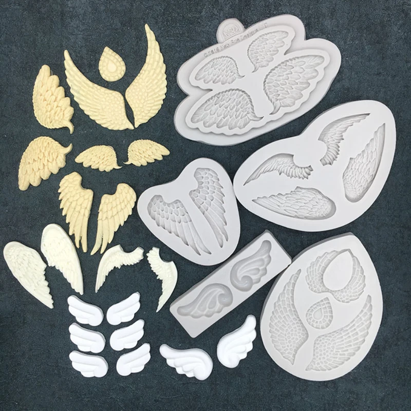 

Angel Wings Silicone Mold Fondant Mould Cake Decorating Tool Chocolate, Gumpastes Mold, Sugarcraft ,Kitchen Gadgets