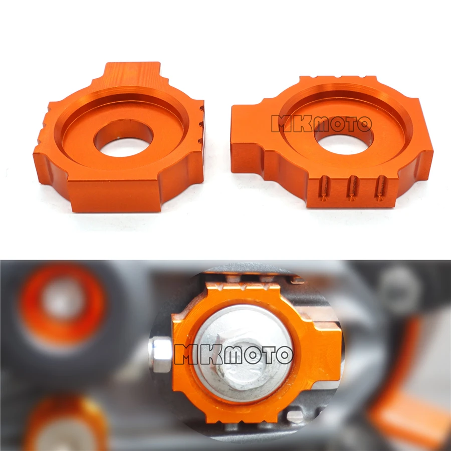 2 Pieces (left & right) CNC Rear Axle Spindle Chain Adjuster Blocks For