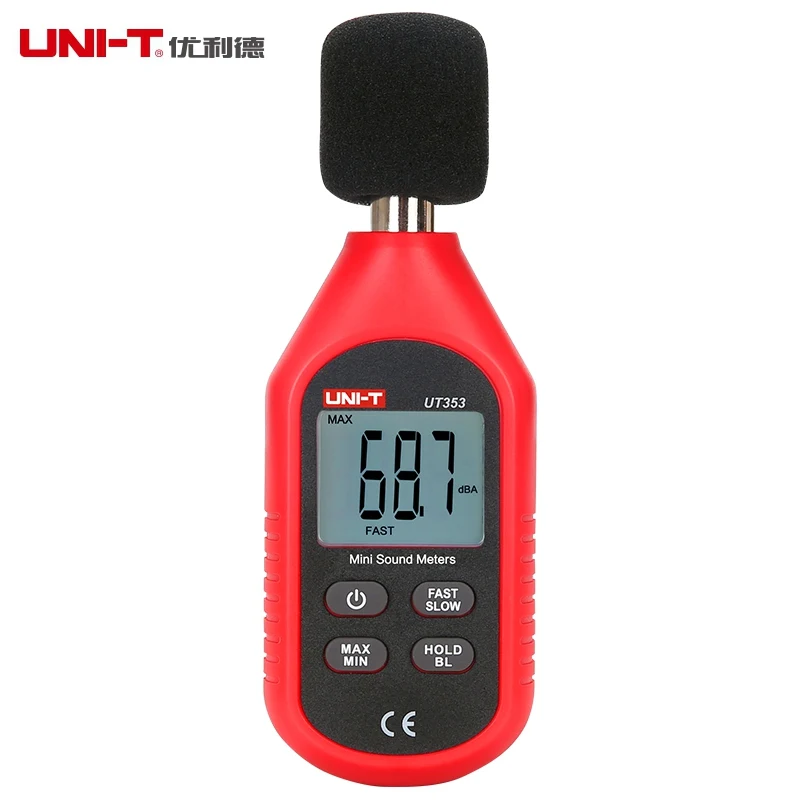 UNI-T ut353 30-130db Мини шумомер цифровой голосовой тестер шум децибел Мониторы дБ метр