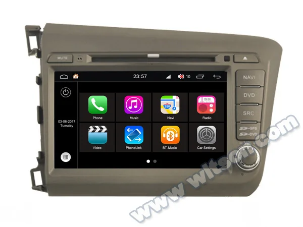 8 Android 8 0 Oreo OS Car DVD Multimedia GPS Radio for Honda Civic 2011 2016