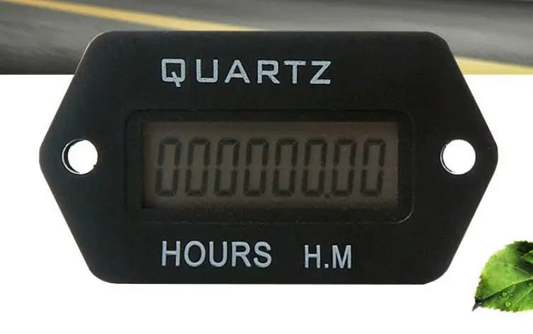 

1-999999H59M quartz Tire time generator generator excavator lawn mower bulldozer LCD industrial timer resettable hour minite