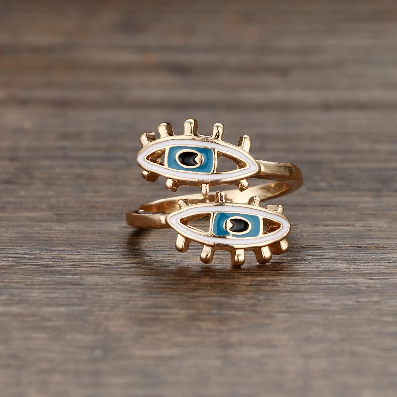 Модное Золотое кольцо на палец для женщин Yhpup Evil Eye|finger ring|fashion rings for womenrings women |