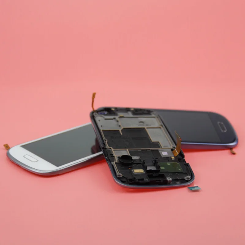 

New White/Blue for Samsung Galaxy S3 Mini i8190 LCD Display Glass Panel +Touch Screen Digitizer Assembly+repair tools