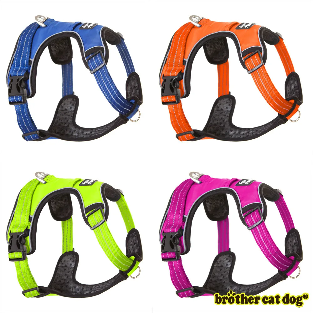 

Reflective Pet Dog Harness Accessories Dogs Training Vest for Pet Big Dogs Leash Adjustable Harness Service Dog Lead Padded Rope