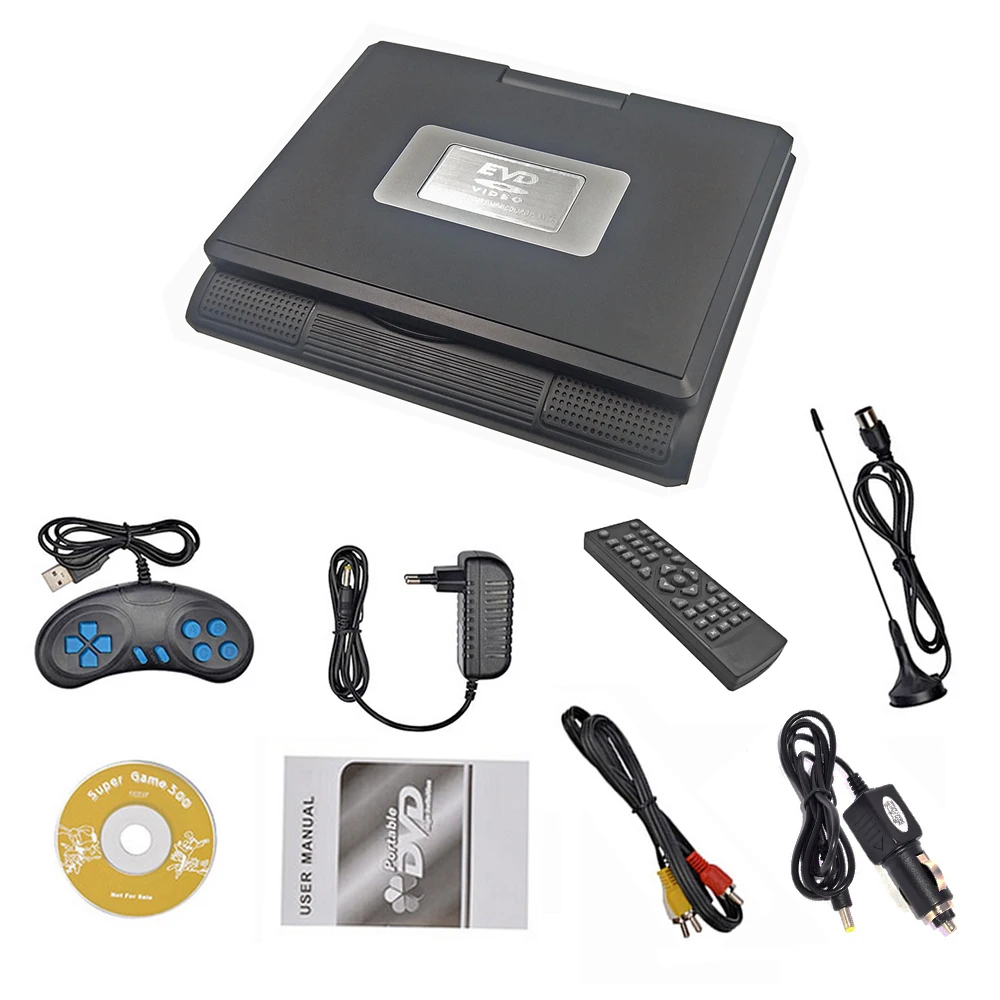 Liedao 7,8 дюймов Портативный DVD EVD VCD SVCD CD плеер с функцией игры и радио ТВ AV поддержка SD MS MMC карты