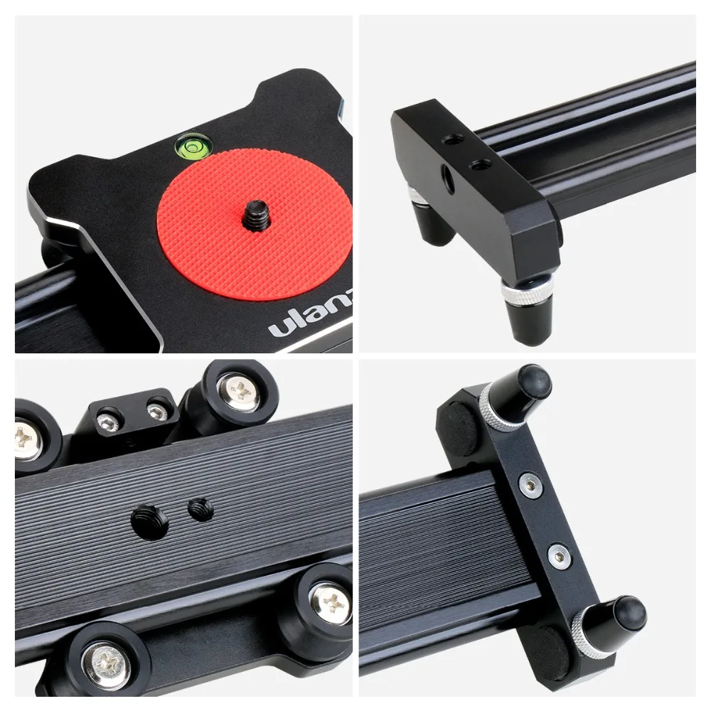 Ulanzi 40cm/50cm DSLR Camera Video Slider Track Dolly Rail Stabilizer System for Canon Pentax Sony Camcorder SLR Movie Film