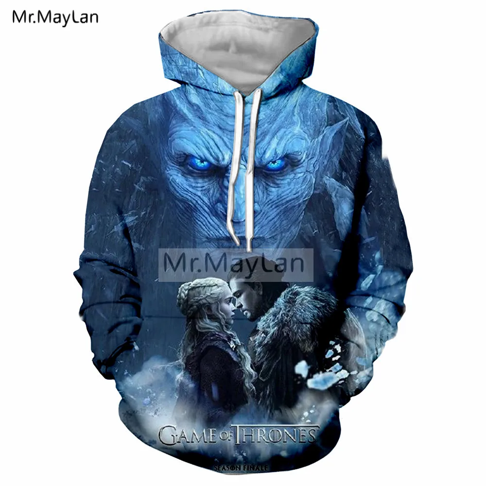 

Game of Thrones GOT Ghost 3D Print Jacket Women/men Punk Pullover Streetwear Hoodie Boy Hood Sweatshirts Blue Tracksuits Clothes