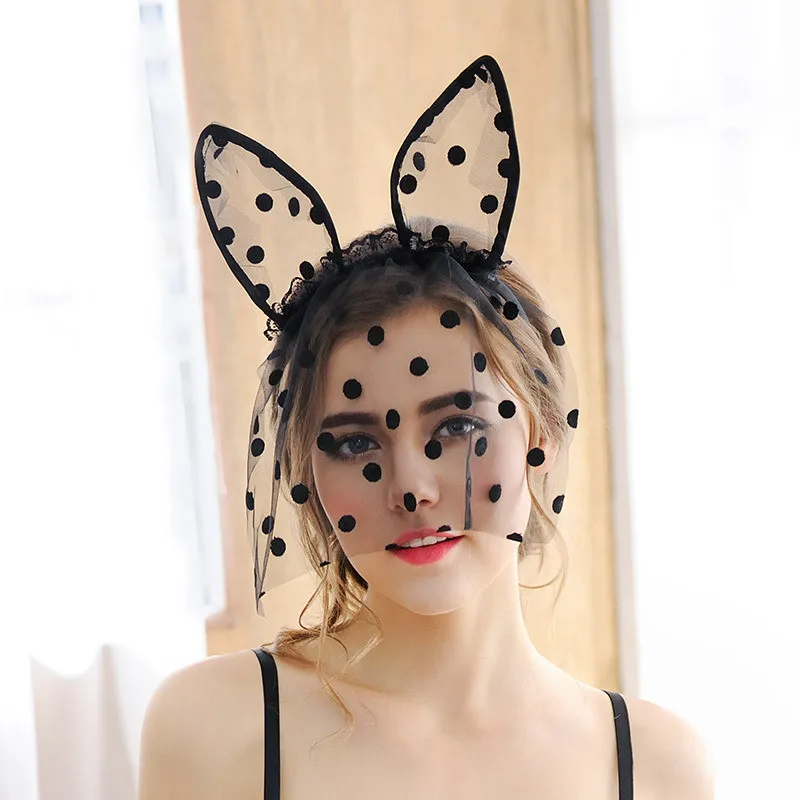 Sexy Costumes Erotic Lingerie Hot Women Black Lace Eye Mask Nightclub Halloween Cosplay Queen