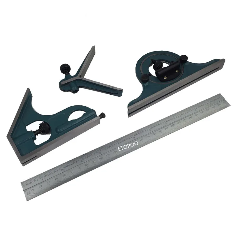 0-180 degree Combination Square Set Universal bevel protractor