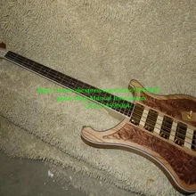 На заказ 4003 бас 4 струны бас гитара деревянная ручная скульптура электрический бас цветные золотые палочки Сделано в Китае