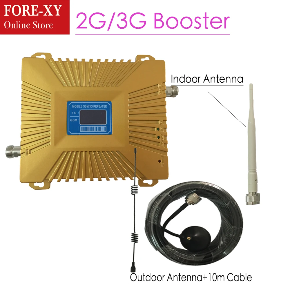 

NEW LCD Signal Booster GSM 900MHz 3G UMTS 2100MHz Cell Phone Signal Amplifier Repeater Mobile Phone Signal Repeater Mini Size 3G