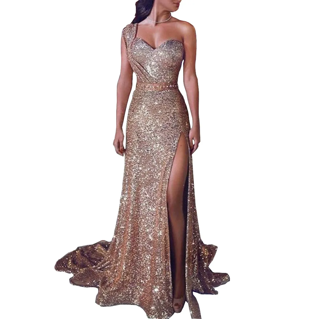 Summer Sexy Party Dress Women Vintage Sequin One Shoulder Maxi Dresses Woman Party Night Luxury Dress Women Clothes 2019 Vestido Summer Sexy Party Dress Women Vintage Sequin One Shoulder Maxi Dresses Woman Party Night Luxury Dress Women Clothes 2019 Vestido