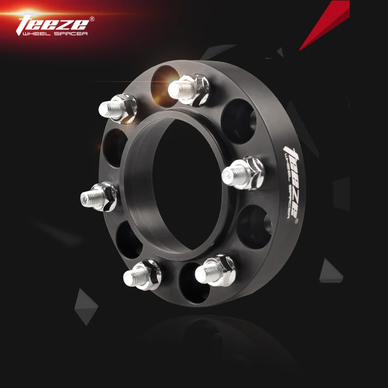 

TEEZE-(1PC) 6061-T6 Black Wheel Spacers 6x5.5'' Adapters 6x139.7 CB 106mm for Prado Land Cruiser