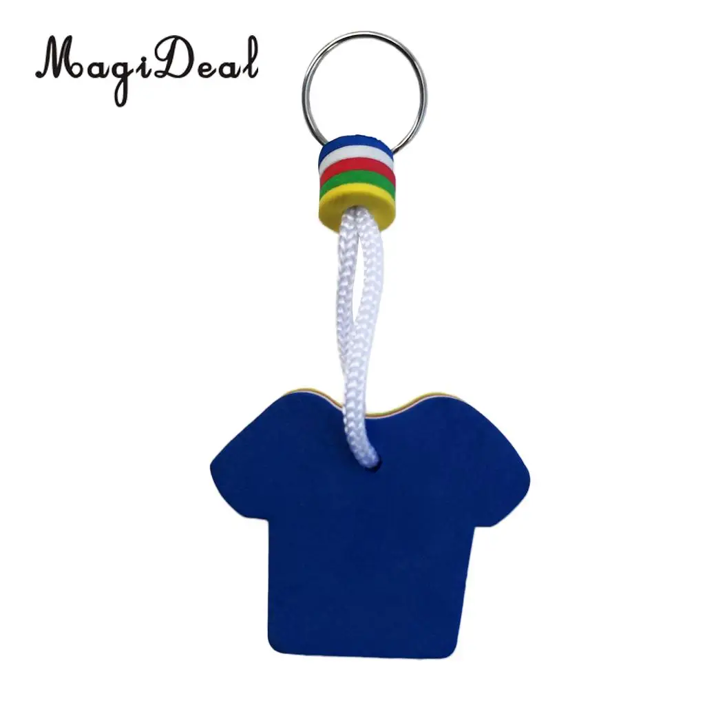 EVA Foam Floating Keyring for Boating Yachting Sailing Swim T Shirt Shape for Kayaking Canoeing Fishing Boating Accessories