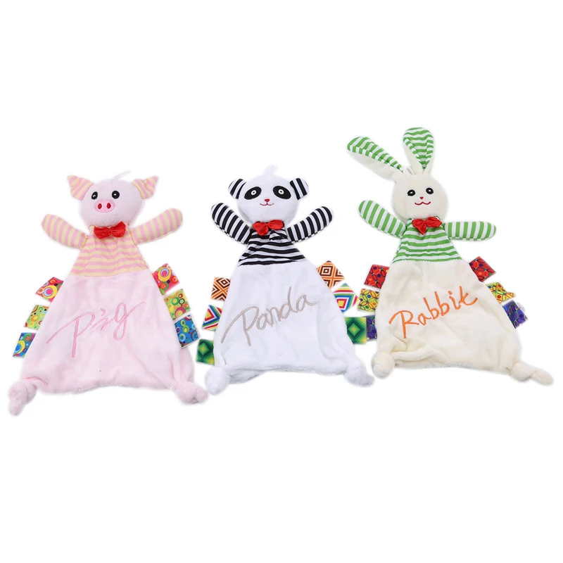 Детские плюшевая погремушка игрушки для ребенка милые кукла животного из мультфильма успокаивающие удобные полотенца погремушки коляски
