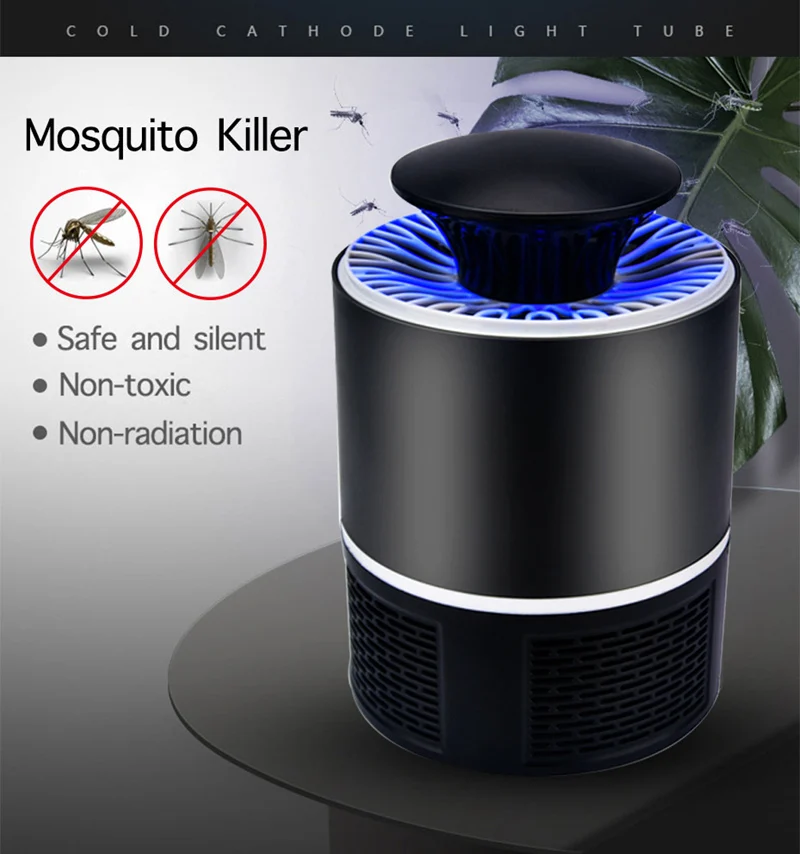 5V USB Powered Mosquito Killer Lamp Home Indoor Anti Insect Killer ...