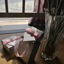 40 шт./партия, уникальный дизайн в Интернете, индивидуальная Подарочная коробка и удобная сумка, материал с блестками, доступны два размера
