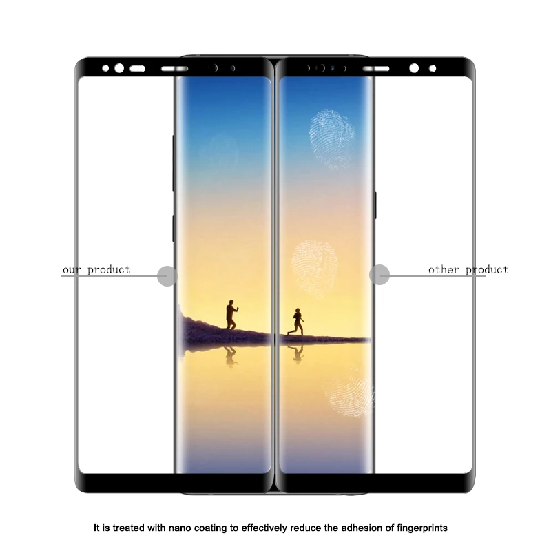 4D Curved Edge Glass For Samsung Galaxy S9 S8 Plus Screen Protector For Samsung Galaxy S8 S9 Note8 S6 S7edge Plus Glass
