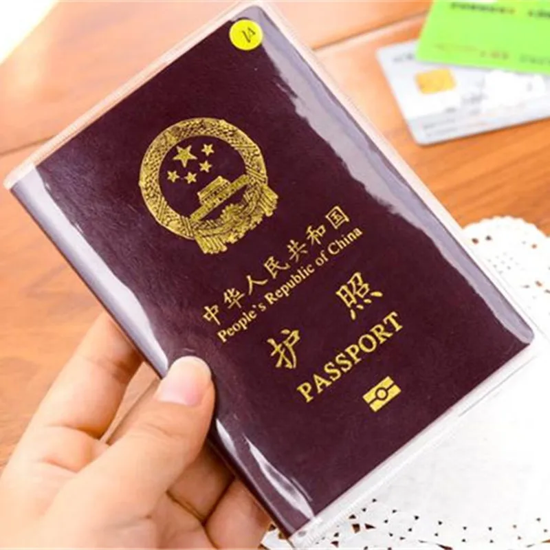 

1Pc Waterproof Passport Bags Transparent Passport Cover Passport Protective Sleeve Lawyers Card Passport Holder