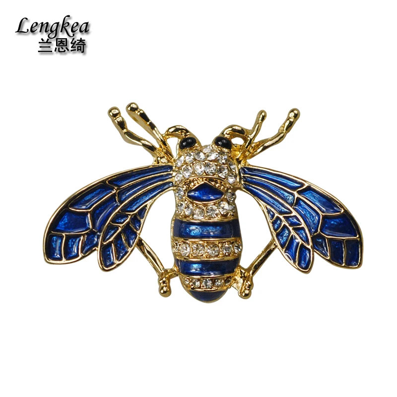 Lengkea jewery модная индивидуальная синяя глазурь cicada брошь штифты корсажа костюм