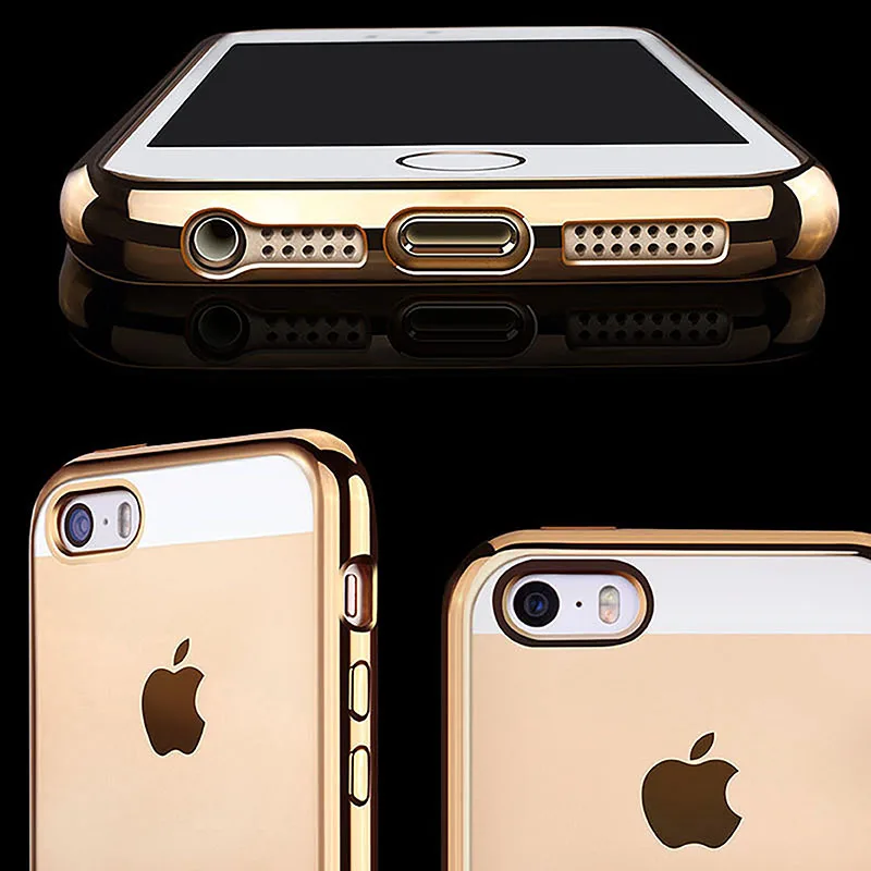 Прозрачный силиконовый чехол из ТПУ для iPhone 5 SE модный прозрачный Ультратонкий