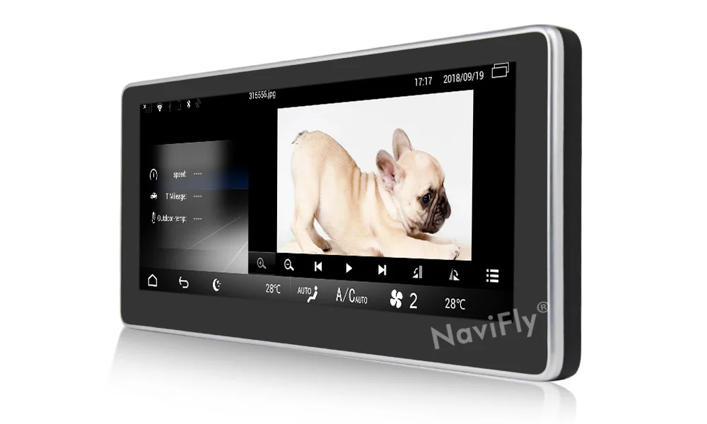 Cheap NaviFly 10.25 inch 3GB+32GB Android 7.1 car multimedia player for Benz C-Class W204 2008-2010 With GPS navigation 4G LTE WIFI BT 11