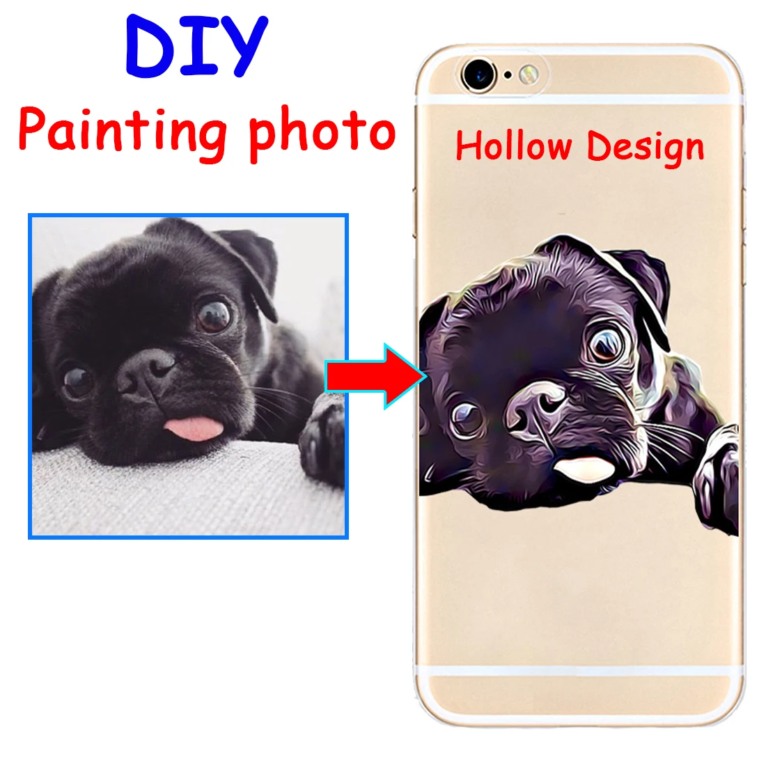 

Custom Painting style Print image hollow hard phone case cover for Samsung s8 s9plus S7e for iPhone 7 6s 8plus 5s X XS XR XSMAX