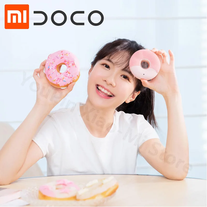 

Original Xiaomi DOCO Dual-power Facial Cleansing Devices Smart Electric Beauty Remover Care wash meter 1-99 file APP control