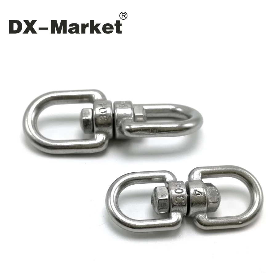 Swivel Shackle Heavy Duty 304 Stainless Steel Swivel Ring Snap Anchor Rolling Shackle Device For Lifting 6mm