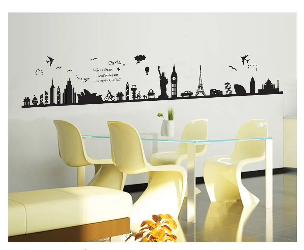 HighQualityBurjDubaiRemovablePVCWallStickerDecalsRemovablePVC