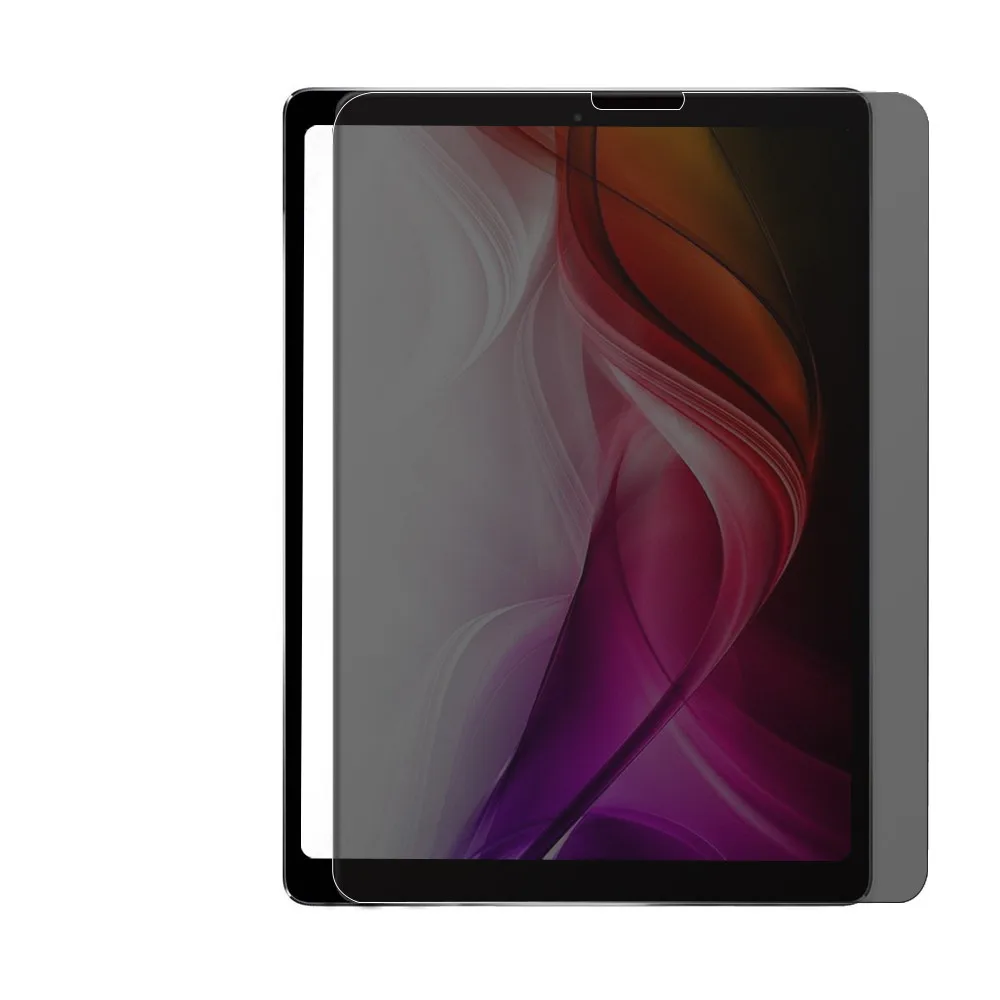 Чувствительная Сенсорная защита экрана против шпионских отпечатков пальцев защитная пленка из закаленного стекла для iPad Pro 12,9 дюйма# ZS - Цвет: Черный