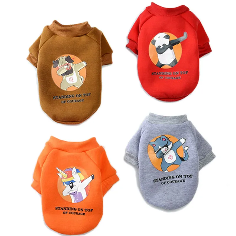 Cat Hoodies Warm Fleece Sweater Kitty Cat Clothes in Autumn and Winter