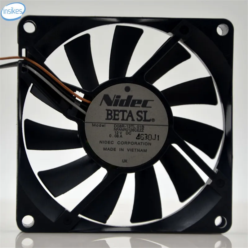 D08R 12TL Silent Projector Cooling Fan DC 12V 0.08A 8015 8CM 80*80*15mm