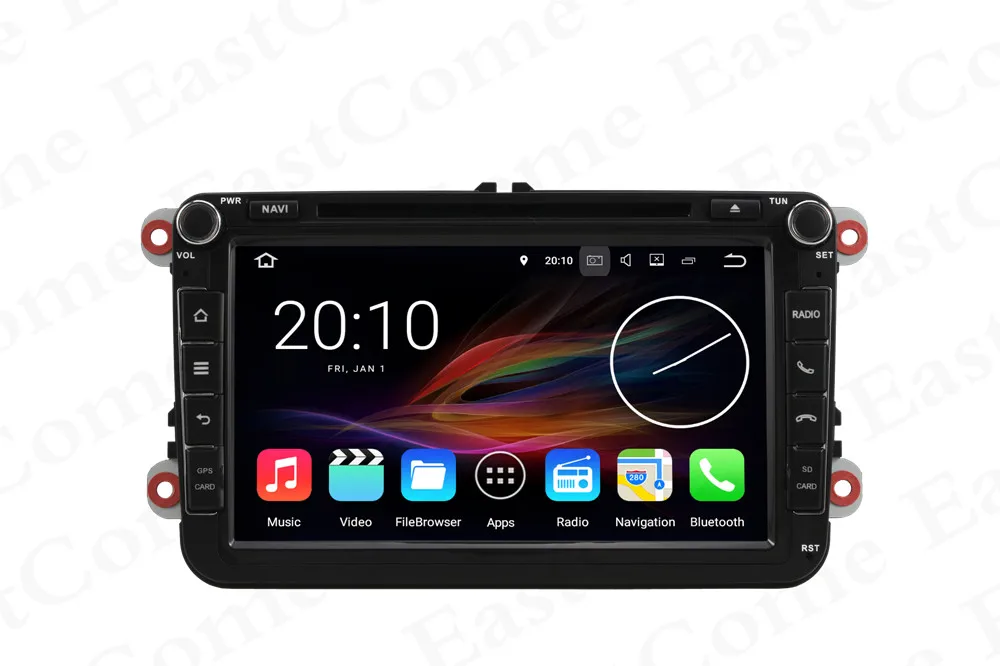Flash Deal 8"Qusd Core Android 8.1 Car DVD GPS Radio for VW PASSAT CC Golf Tiguan Touran Polo EOS SEAT Altea Leon Skoda Fabia Patrick Car 1