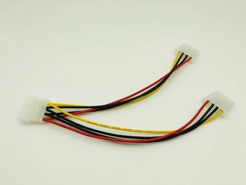 5PCS 4Pin Molex to Double 4pin IDE Female Power Supply Splitter Adapter Cable Computer Power Cable for BTC ETH Miner Mining