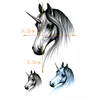 Tatouage autocollant temporaire licorne pour homme, autocollant, cheval de beauté, étanche ► Photo 2/2