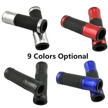 2x Universal Motocross pit bike CNC Manillar de La Motocicleta Puños de Aluminio y Caucho 7/8 ”22mm Manillar Puños 9 colores Opcionales