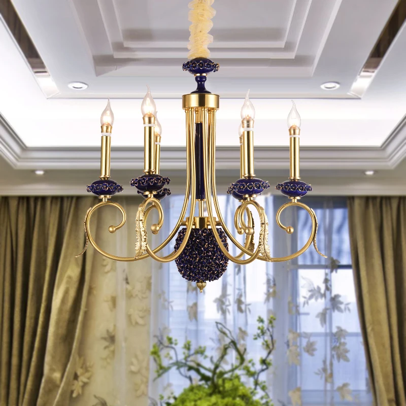 Винтажный рустикальный пурпурная люстра светильник ing керамические розы Медный