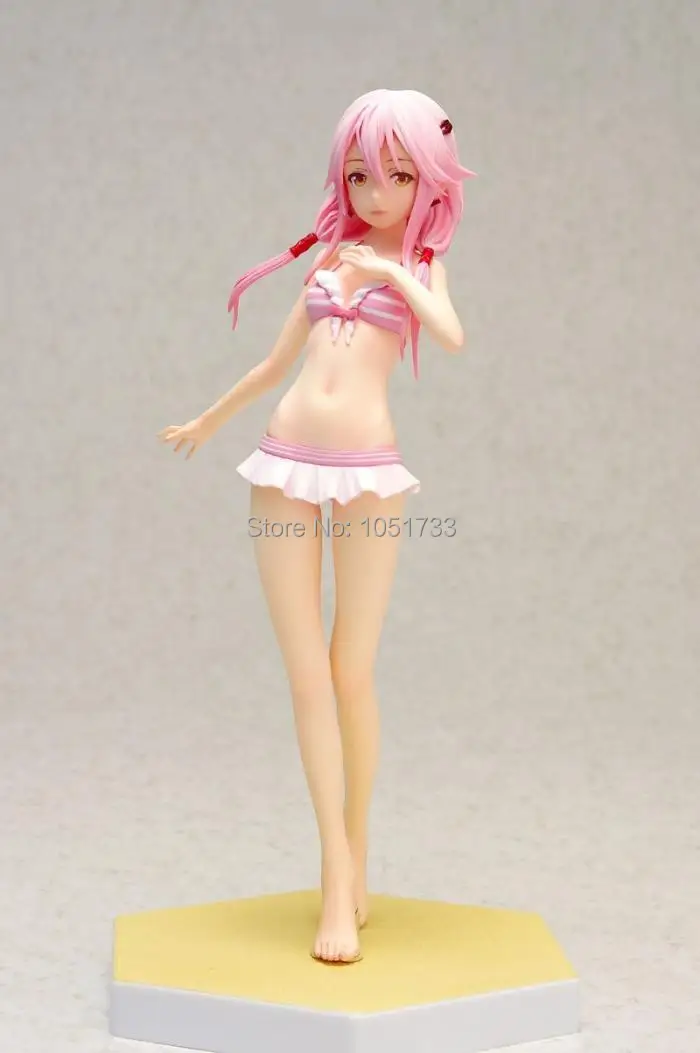 16 см аниме Guilty Crown Yuzuriha Inori Beach Queens Ver. 1/10 ПВХ фигурка сексуальная девушка Коллекционная модель игрушки